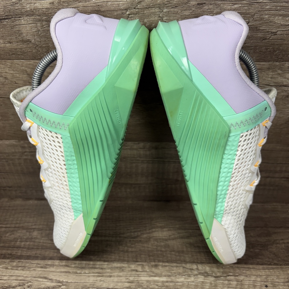 Nike Metcon 6 White Green Purple Womens US Size 8 EUR 39 AT3160-135 Sneakers - Picture 5 of 9